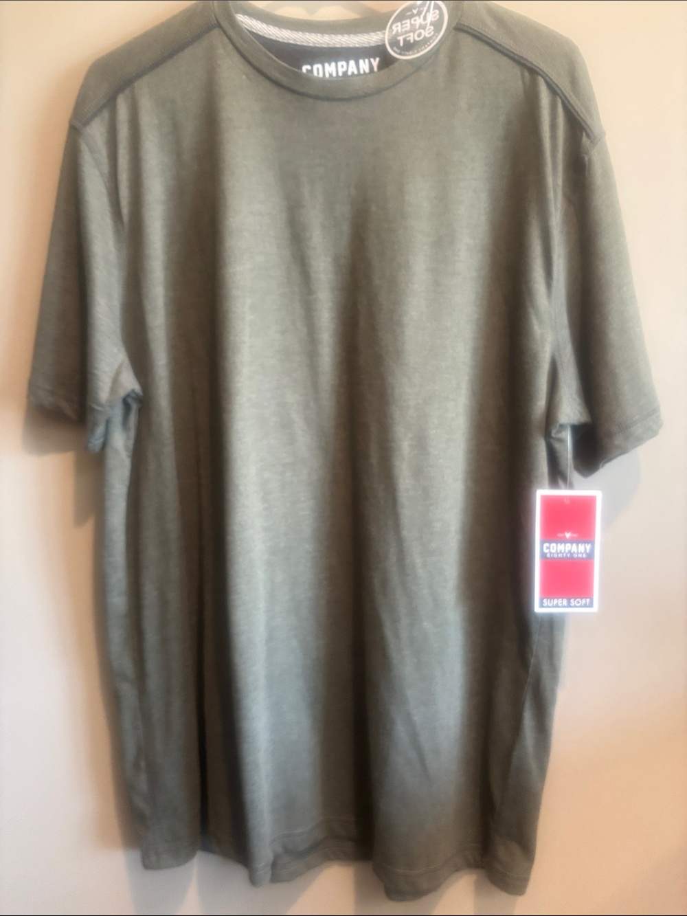 Olive Crew Neck Men's T-Shirt